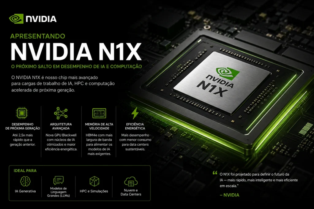 NVIDIA N1X: O Chip ARM que vai Revolucionar os Laptops com Windows