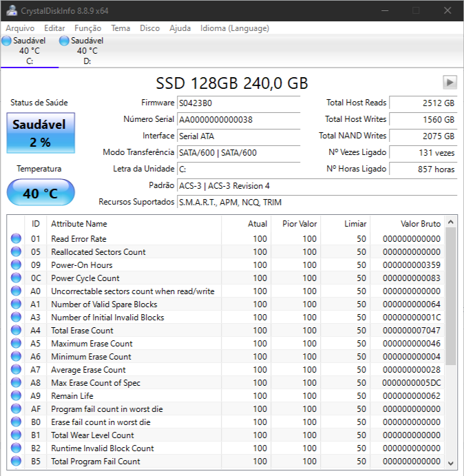 imagem do programa cristal disk