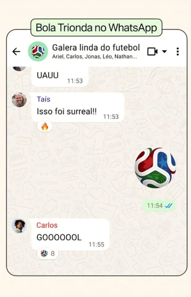 bola Trionda copa do mundo 2026 no whatsapp
