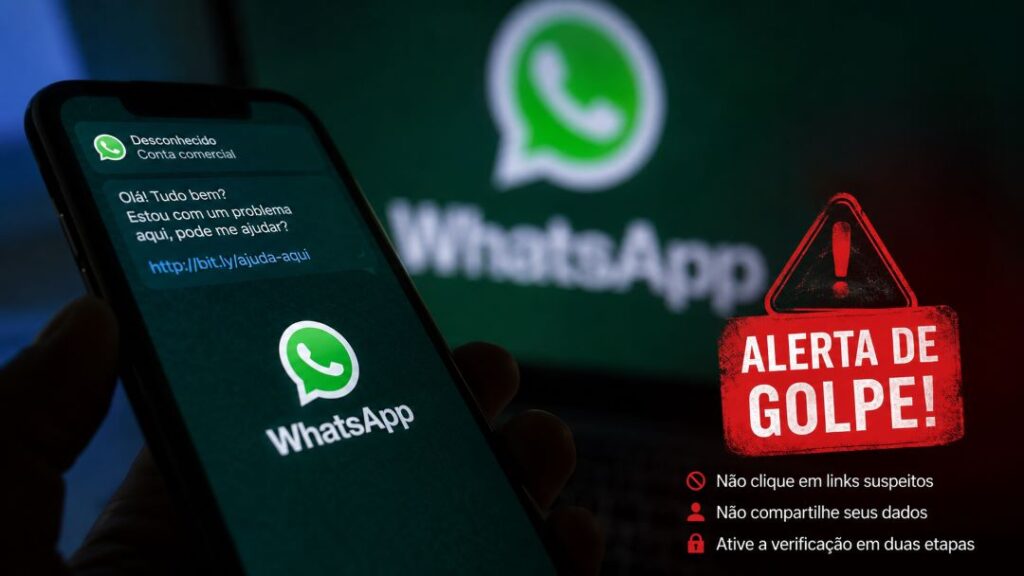 pessoa recebendo link do whatsapp suspeito golpe no whatsapp