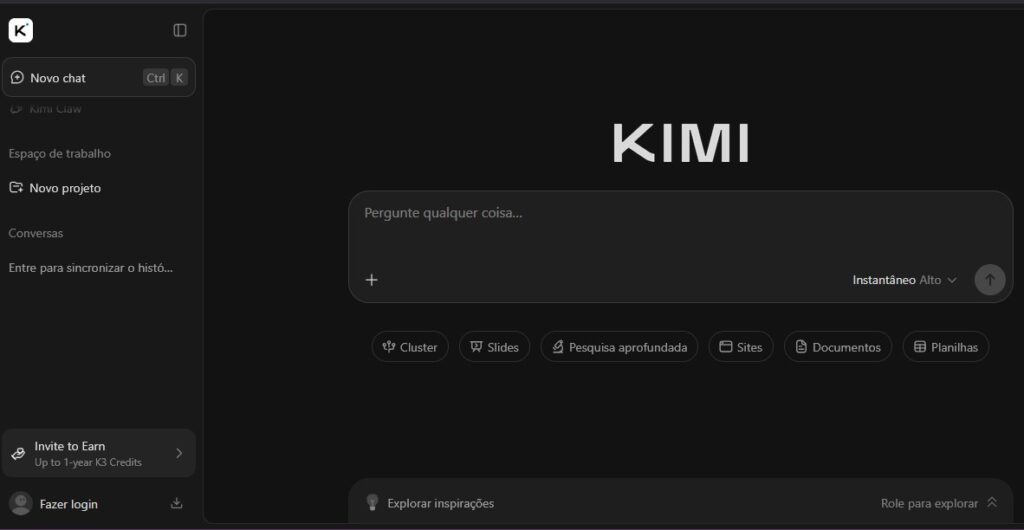 kimi ai representação da ia chinesa print do site