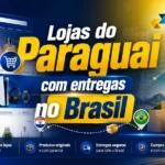 lojas do paraguai que entregam no brasil representação com site e imagem de caminhão dos correios
