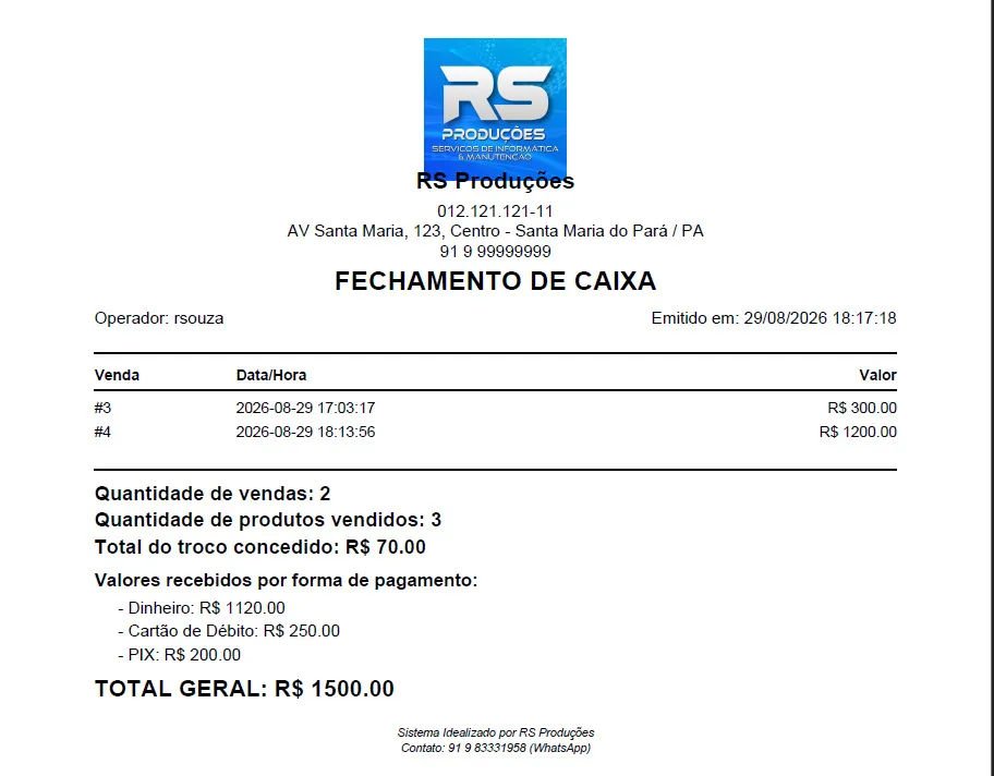 GESTOR DE ESTOQUE E PDV (Ponto de venda)